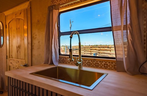 Valle House | Premium Accessible Airstream with Private Hot Tub (Unit I) - 3 Person Airstream - ADA Accessible
