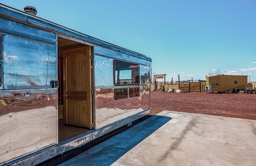 Valle House | Premium Accessible Airstream with Private Hot Tub (Unit I) - 3 Person Airstream - ADA Accessible