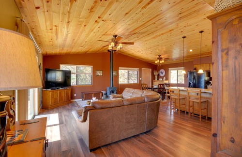Highland Pines House | Prescott Hideaway w/ Deck, Sauna & Mountain Views!