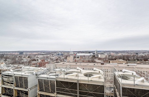 St. Elizabeth's Apartment | Prime Brighton 1BR w/W/D, Gym, near T, Shops + Dining, by Blueground