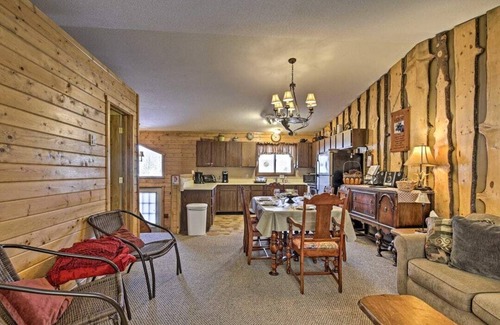 Ironwood Apartment | Private and cozy Townhouse #102 in the Townhouse Village at North Ironwood Acres resort on the Black River Scenic Byway. Beautiful wood theme through out with wood burning fireplace and onsite Laundry. Sleeps 1-6. DOG FRIENDLY!