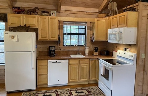 Tellico Plains Cabin | Private and Perfect! - hot tub, king bed, fireplace - dog and motorcycle friendly Studio Cabin by RedAwning