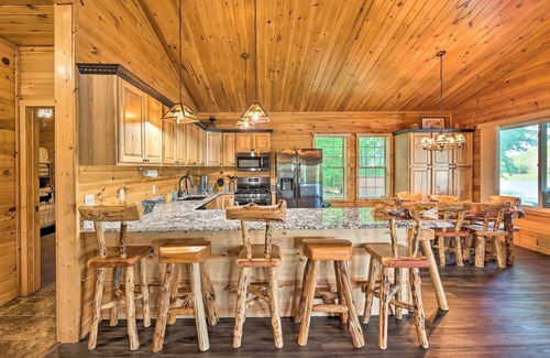 Northeast Michigan House | Private Cadillac Gem w/Kayaks, Hot Tub, Pond, Pool Table and More