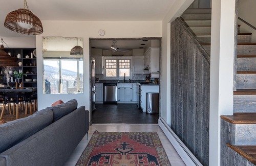 Roxbury House | Private Contemporary Cottage with heated pool, hot tub and wide mountain views.