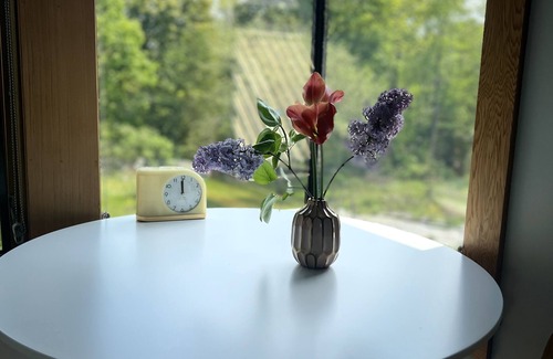 Pond Cove Cottage | Private Contemporary Artist's Tree House on two acres with perennial gardens.
