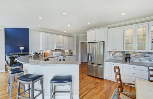 Denver House | Private Dock, Boat Ramp, Saltwater Pool & Waterfront Firepit | Bright Water Cove