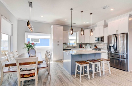 Terramar Beach House | Private Dock & Patio: Waterfront Galveston Retreat