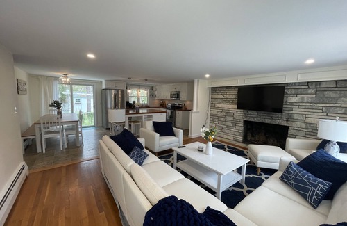 East Falmouth House | Private Falmouth home perfect for family fun - hot tub, fire pit, and game room!