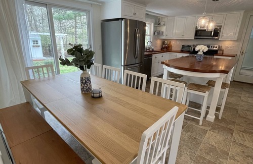 East Falmouth House | Private Falmouth home perfect for family fun - hot tub, fire pit, and game room!