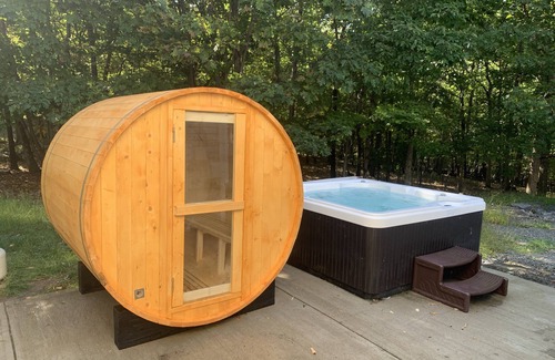 East Stroudsburg House | Private heated pool. Secluded 4,500sq.ft Hot tub. game room.