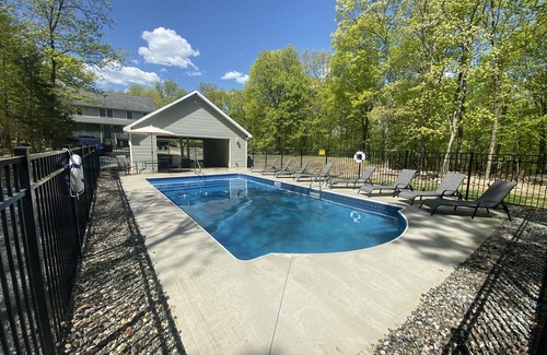 East Stroudsburg House | Private heated pool. Secluded 4,500sq.ft Hot tub. game room.