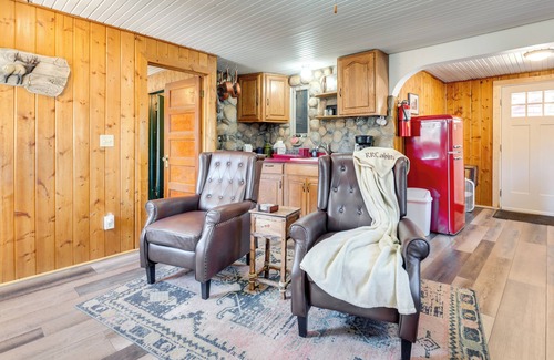 Drake Cabin | Private Hot Tub + Deck: Riverfront Escape in Drake