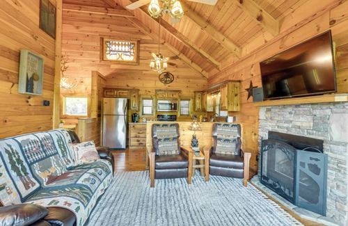 Murphy Cabin | Private Hot Tub: Riverfront Cabin in Murphy