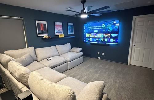 Las Vegas House | Private King Bedroom Downstairs