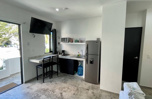 Centro - Supmza 001 Apartment | Private Lavish Studio w/kitchen #4. Balcony. Downtown. Punta Norte | Isla Mujeres