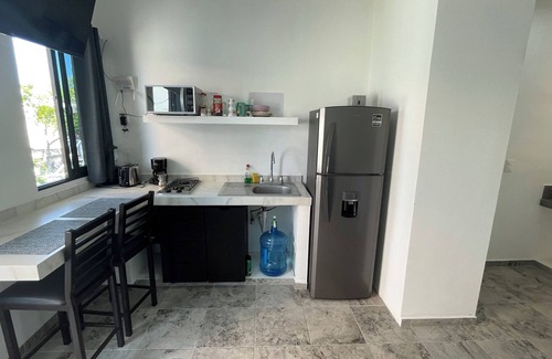 Centro - Supmza 001 Apartment | Private Lavish Studio w/kitchen #4. Balcony. Downtown. Punta Norte | Isla Mujeres