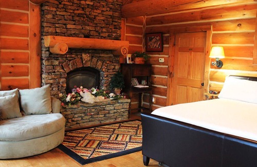 Ferndale Cabin | Private Luxury Log Cabin Getaway w/hot tub 20 minutes west of Little Rock
