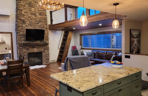 Longville Cabin | Private Newly Built Woman Lake Cabin with Detached Barn Style Bunk House