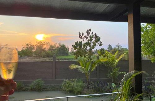 Siem Reap Villa | Private pool villa with rice field sunset views