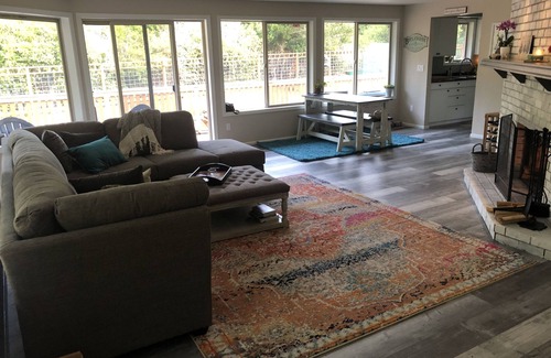 Florence House | Private Retreat Near Beach with Hot Tub, Pellet Stove - Huge Fenced Private Yard