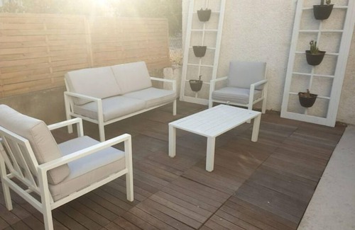 Le Boulou Apartment | Private terrace, parking and garden between sea and mountains
