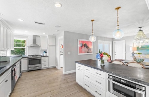 Lake Ida Shores House | Private Tropical Paradise in Delray Beach, Coastal Designer home , Pool