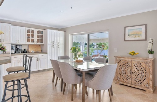 Palm Springs House | Private Waterfront Home, Family Friendly, Heated Saltwater Pool, Close to beach.