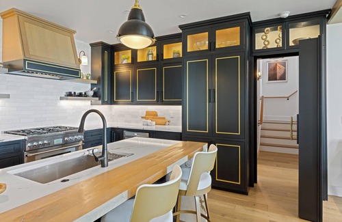 Sister Bay Condo | Professionally designed penthouse with Lake Michigan as a backdrop.