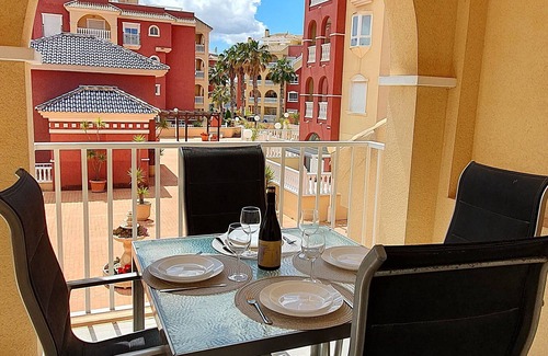 Los Alcazares Apartment | Puerto Marina Mar Menor Haven 2-bedroom, 3 pools apartment with WiFi, AC,