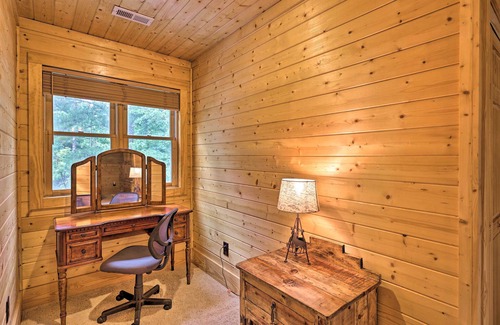 Purlear Cabin | Purlear Luxury, Spacious Log Cabin w/Mtn Views!