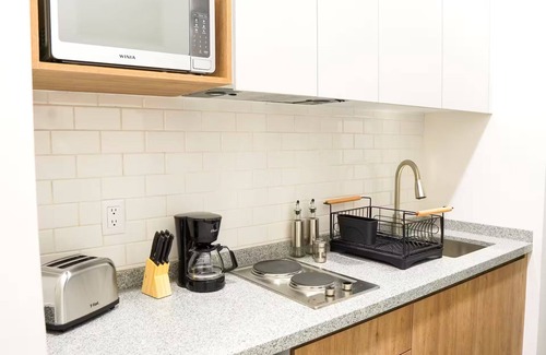 Benito Juarez Apartment | Queen Studio w/sofa bed and small terracen