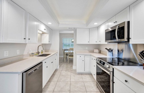 Palm River Estates House | Quiet and private home with heated pool in Naples