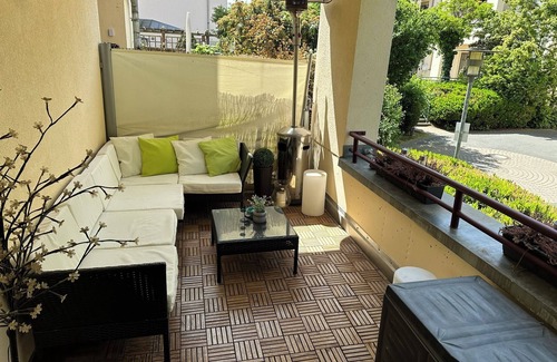 Taucha Condo | Quiet apartment close to the city Taucha/Leipzig terrace/garden and balcony 2x bathroom/toilet