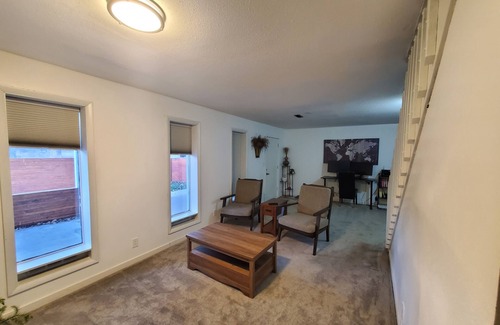 Barnum West House | Quite and spacious house with gulch passing through property & a park backyard