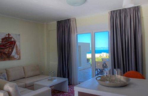 Haniotis Villa | R 1260 Elegant Villas - Sunshine Sea View Villa with Outdoor Jacuzzi - Garden View