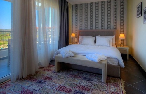 Haniotis Villa | R 1260 Elegant Villas - Sunshine Sea View Villa with Outdoor Jacuzzi - Garden View