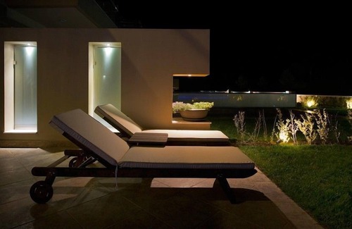 Haniotis Villa | R 1260 Elegant Villas - Sunshine Sea View Villa with Outdoor Jacuzzi - Garden View