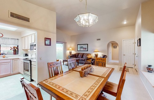 Rancho Vistoso House | Radiant desert stay with pool and tennis access - mountain views, dogs ok