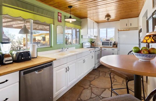 Wonder Valley House | Ranch retreat with private hot tub, shared pool, outdoor living, & scenic vistas