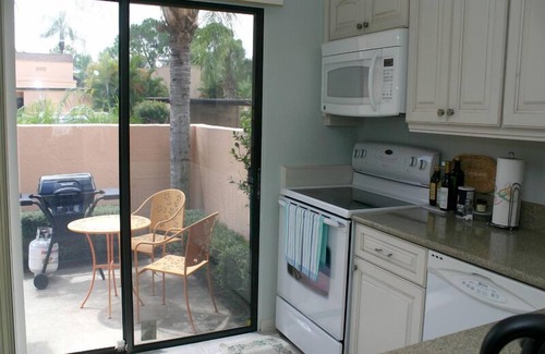 The Meadows Condo | Rare 3 Bedroom 2 Bath Rental with view of a lake on the golf course