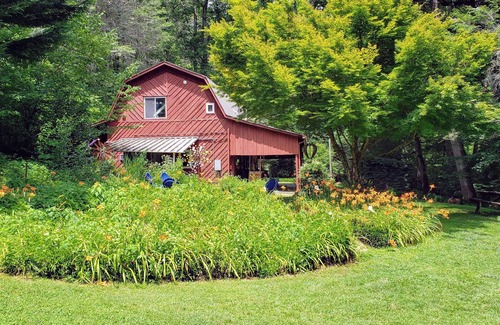 Flat Rock House | RARE FIND: Miniature Goats ♥, River, Hot Tub, & Barn House! The River's Call Inn
