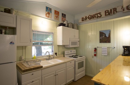 Lake Lure Cabin | Raven's Roost Cabin has two bedrooms and sleeps four.