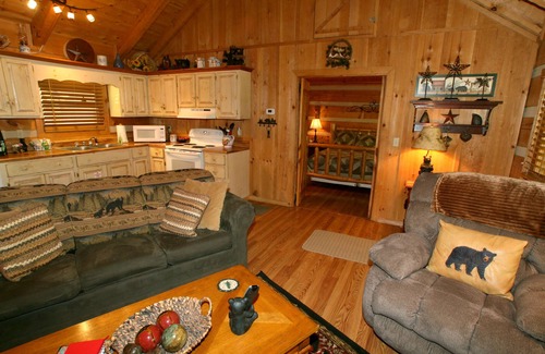 Gatlinburg - Pigeon Forge Cabin | Real Log Cabin. Pet Friendly, fenced yard! Only 5 Min to Pigeon Forge