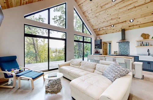 Wausau House | Recreation waterfront home with dock, kayaks, wifi, radiant heat, patio, BBQ