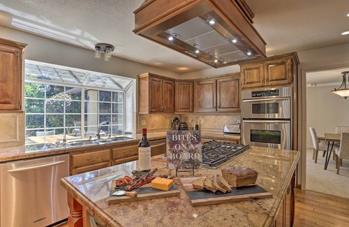 Sunset House | Redding Getaway w/Hot Tub & Outdoor Kitchen!