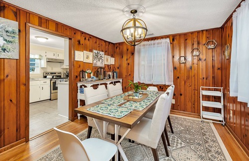 Darien House | Relax in Style: 3BR Home w/Screened Patio, Walk to Downtown, Boat Parking Here!
