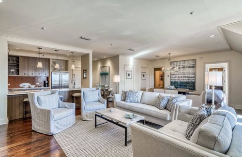 Rosemary Beach Condo | Relax in the heart of Rosemary in this elegant condo overlooking the town square