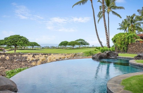 Kaupulehu House | Relax in this OceanView Estate w/Lava stone-lined Infinity Pool & Private Spa