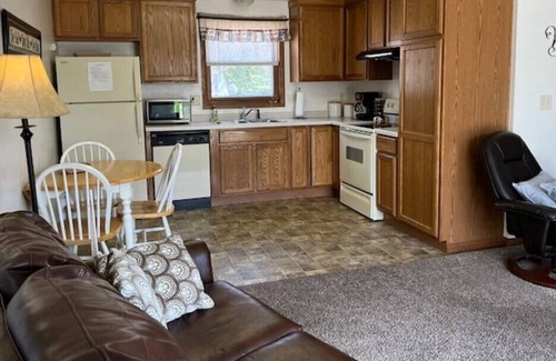 Dyckesville Condo | Relaxing 2-bdrm waterfront condo with fireplace!
