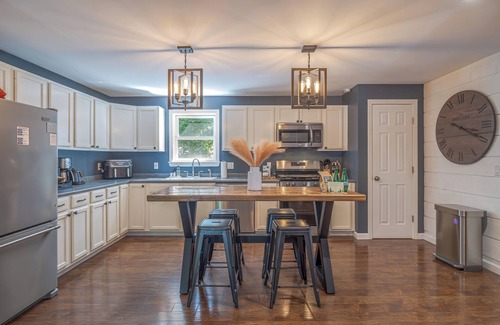 Ellsworth House | Relaxing 4BR home near Acadia w/Fire Pit, Game Room, Yard Games & More